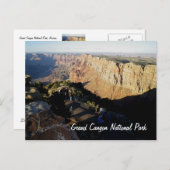 Carte postale du parc national du Grand Canyon (Devant / Derrière)