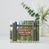 Carte postale du parc national du Grand Teton (Debout devant)