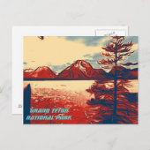 Carte postale du parc national du Grand Teton (Devant / Derrière)