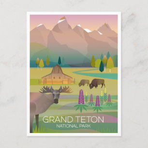 Carte postale du parc national du Grand Teton