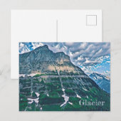 Carte postale du parc national Glacier (Devant / Derrière)