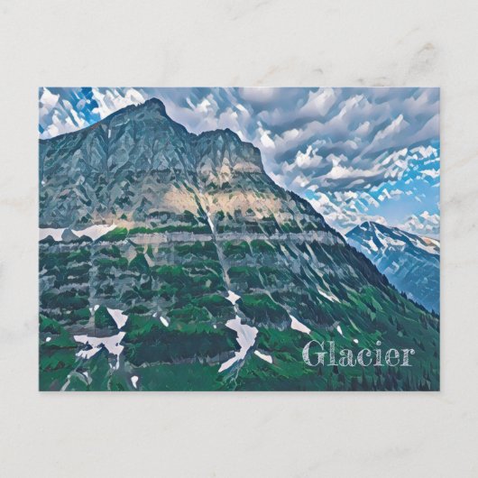 Carte postale du parc national Glacier (Devant)