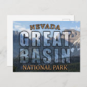 Carte postale du parc national Great Basin (Devant / Derrière)