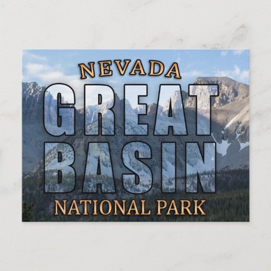 Carte postale du parc national Great Basin (Devant)