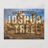 Carte postale du parc national Joshua Tree (Devant)