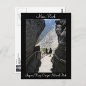 Carte postale du parc national Moro Rock Sequoia (Devant / Derrière)