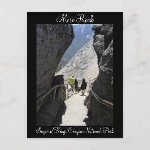 Carte postale du parc national Moro Rock Sequoia