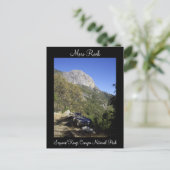 Carte postale du parc national Moro Rock Sequoia (Debout devant)