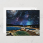 Carte postale du parc national Starry Sky Yellowst (Devant / Derrière)