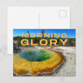 Carte postale du parc national Yellowstone (Devant / Derrière)