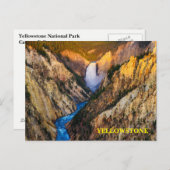 Carte postale du parc national Yellowstone (Devant / Derrière)