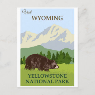 Carte postale du parc national Yellowstone