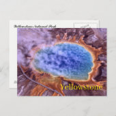 Carte postale du parc national Yellowstone (Devant / Derrière)