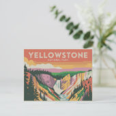Carte postale du parc national Yellowstone Retro (Debout devant)