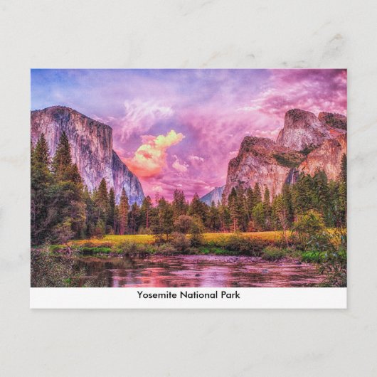 Carte postale du parc national Yosemite (Devant)