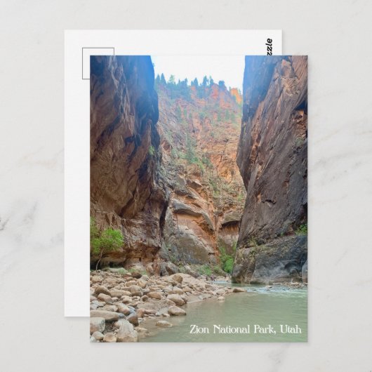 Carte postale du parc national Zion (Devant / Derrière)