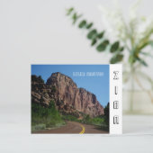 Carte postale du parc national Zion (Debout devant)