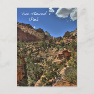 Carte postale du parc national Zion