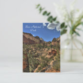 Carte postale du parc national Zion (Debout devant)