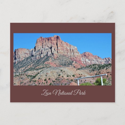Carte postale du parc national Zion (Devant)