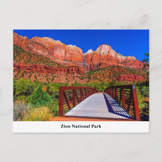 Carte postale du parc national Zion (Devant)
