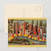 Carte postale du parc Redwood Big Basin (Devant / Derrière)