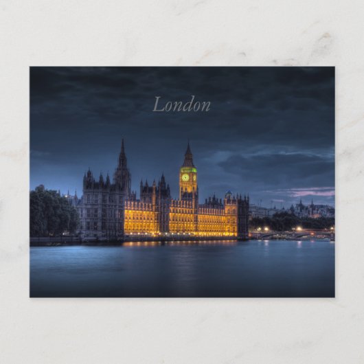 Carte postale du Parlement britannique à Londres (Devant)