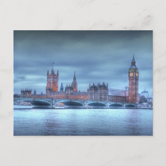 Carte postale du Parlement britannique à Londres (Devant)