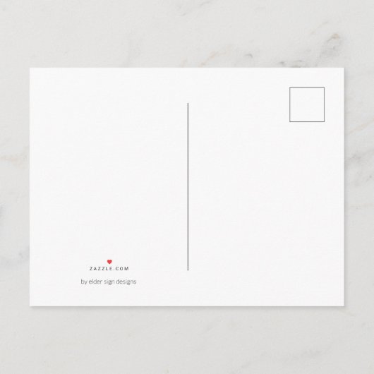 Carte postale du parti citrouille (Dos)