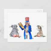 Carte postale du Parti réformiste (Devant / Derrière)