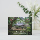 Carte postale du pavillon coréen pour la traversée (Debout devant)