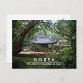 Carte postale du pavillon coréen pour la traversée (Devant / Derrière)