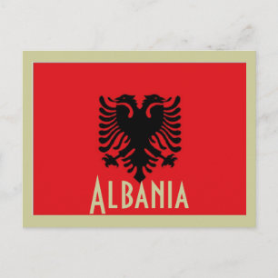 Carte postale du pavillon de l'Albanie