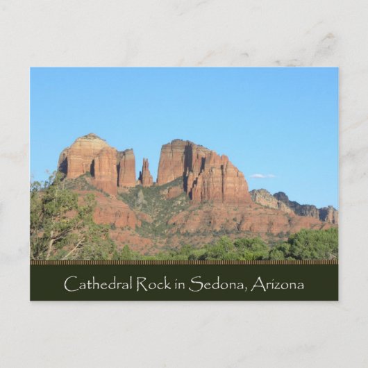Carte postale du paysage de Cathedral Rock (Devant)