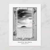 Carte postale du paysage du désert vue par la fenê (Devant)