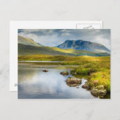 Carte postale du paysage écossais des Highlands (Devant / Derrière)