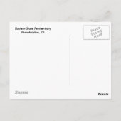 Carte postale du pénitencier de l'État oriental (Dos)