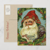 Carte postale du père Noël allemand (Devant / Derrière)