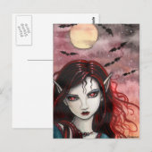 Carte postale du petit vampire de Molly Harrison (Devant / Derrière)