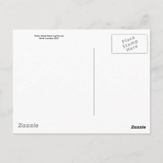 Carte postale du phare (Dos)