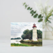 Carte postale du phare (Debout devant)