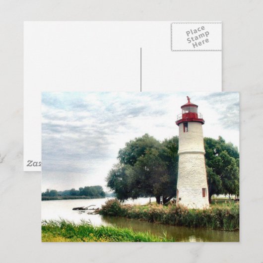 Carte postale du phare (Devant / Derrière)