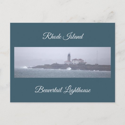 Carte postale du phare de Beavertail (Devant)