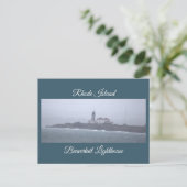 Carte postale du phare de Beavertail (Debout devant)