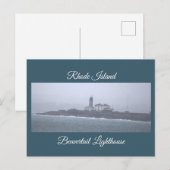Carte postale du phare de Beavertail (Devant / Derrière)