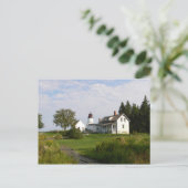Carte postale du phare de Burnt Island (Debout devant)