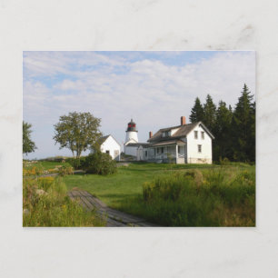 Carte postale du phare de Burnt Island