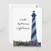 Carte postale du phare de Cape Hatteras (Devant / Derrière)