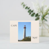 Carte postale du phare de Cape May (Debout devant)
