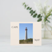 Carte postale du phare de Cape May (Debout devant)